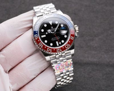 Clean Factory ROLEX GMT  904L Steel 3186 Movement Watch